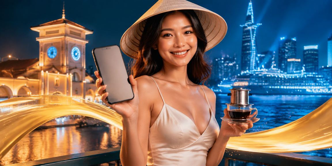 Người chơi tại TP Hồ Chí Minh trải nghiệm casino trên di động bên ly cà phê